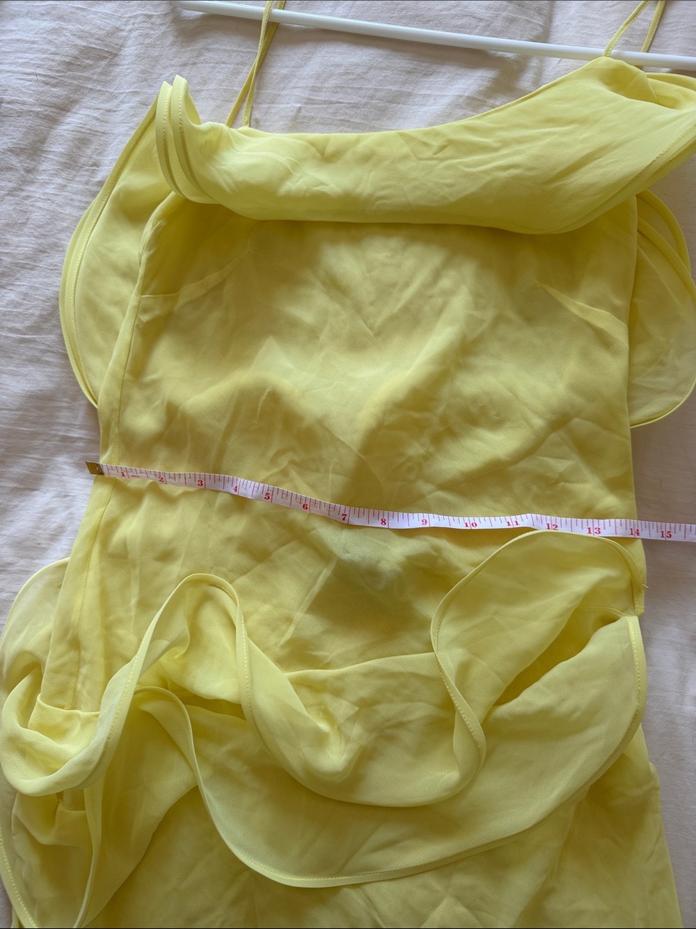 Selezza London chiffon maxi dress yellow - Picture 9 of 10